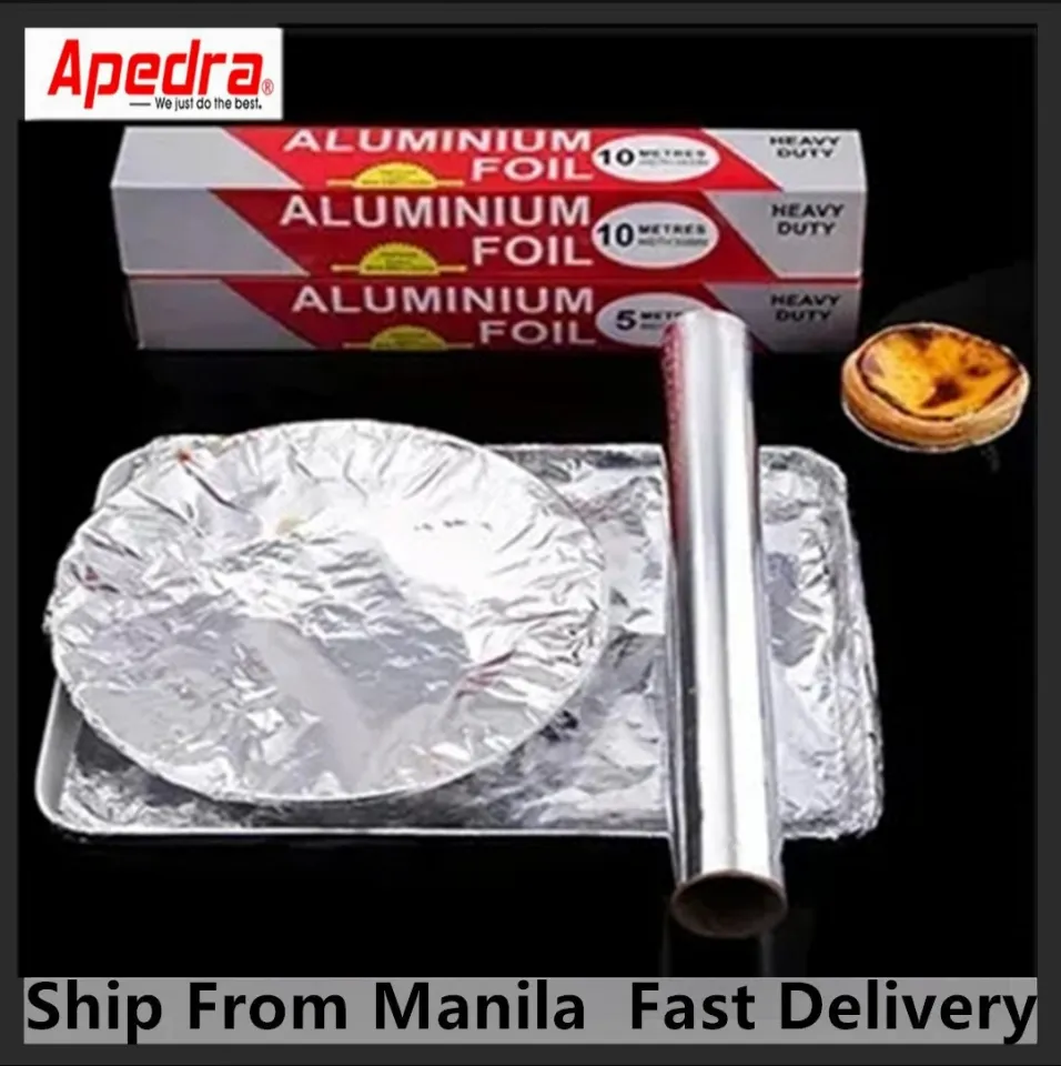 Ultra-Thick Heavy Duty Household Aluminum Foil Roll - Heavy Duty Food Safe Foil Wrap - Best Kitchen Wraps & Baking Need, Size: 10M