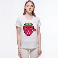 Miss Fruit Patterns T Shirt Top Tees Watermelon design Shirt Fashion Female Fashion Summer Tops Kawai GirlT Shirt QCKP