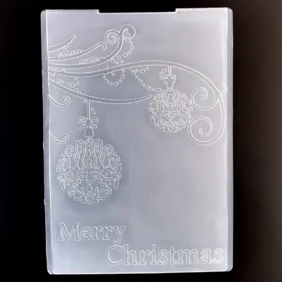 Merry Christmas Decoration Drawing stencil Embossing Folder for Card Making DIY Plastic Scrapbooking Photo Album Card