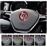 Ceyes Car Styling Steering Wheel Emblem Decorative Circle Ring Accessories Case For Volkswagen VW Golf 4 5 Polo Jetta Mk6 Covers