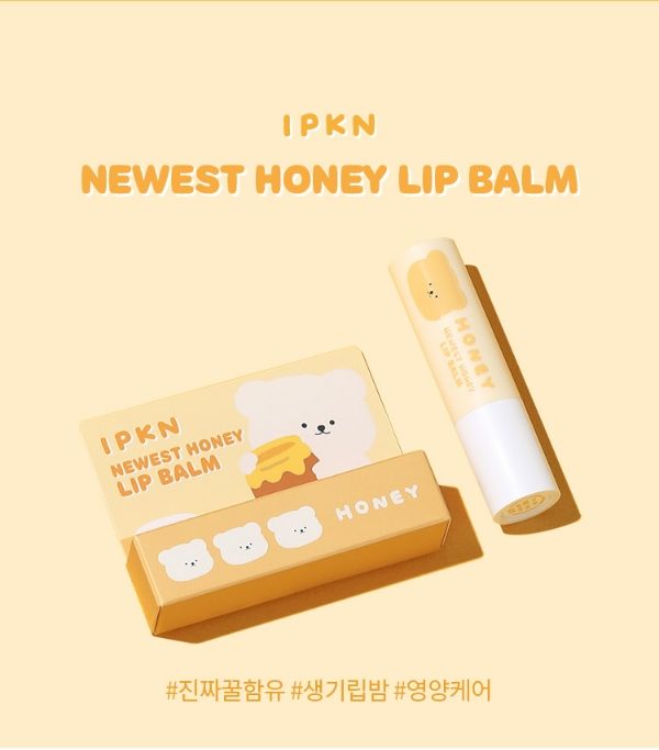 แป้งฝุ่นtranslucent-powderและลิปบาล์มจากเกาหลี-ipkn-bamtori-newest-honey-pact-amp-lip-balm-n23