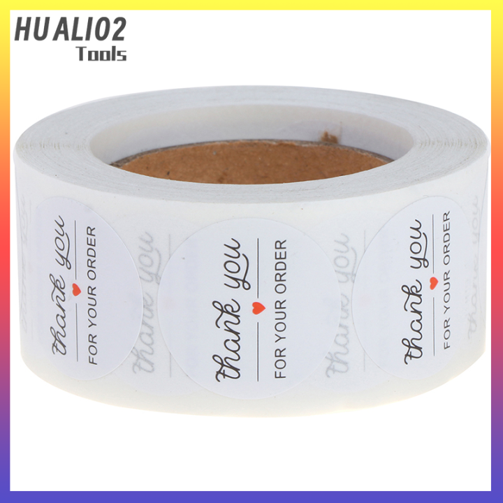 huali02-ขอบคุณสำหรับการสั่งซื้อ-ฉลากลายตราประทับสติกเกอร์500ชิ้น