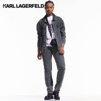 KARL LAGERFELD -  CARA LOVES KARL LONGLINE DENIM JACKET 226W1465 เสื้อแจ็คเก็ตยีนส์