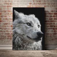 Wild Wolf Face Wall Art ภาพวาด-HD พิมพ์-สัตว์ Modular-ภาพของขวัญเย็น-โปสเตอร์ตกแต่งบ้าน-ห้องนั่งเล่นกรอบ