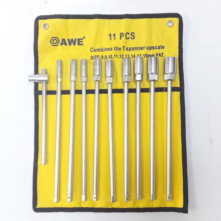 Ready Stock 10pcs T Handle Socket Wrench Set (819mm) Lazada