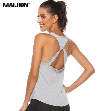  ICTIVE Workout Tank Tops for Women Yoga Tops for Women Loose fit  Backless Muscle Tank Racerback Tank Tops Summer Gym Tops for Women Running  Tank Tops Workout Tops for Women Apricot