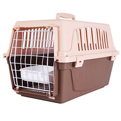 [COD] air box cat dog portable cage large checked suitcase car and