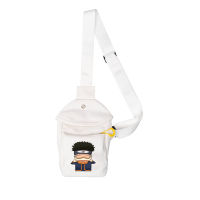 NARUTO กระเป๋าสะพายสำหรับเด็ก Boys Cross Body กระเป๋ากระเป๋าสะพายใหม่กระเป๋าผ้าใบอะนิเมะกระเป๋าสะพายกระเป๋าคาดเอวกีฬาไหล่สำหรับทั้งหญิงและชายกระเป๋า