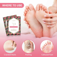 1 ถุง = 2 ชิ้น Exfoliating Foot Mask ถุงเท้าสำหรับถุงเท้า Pedicure สำหรับฟุต Peeling Foot Mask Health Care Skin Care ฟุต Dead Skin Removal-lihaiyan4