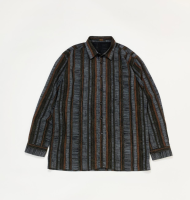 COSSO ( stripe shirt , black )