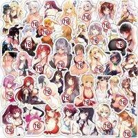 50 อะนิเมะเซ็กซี่ผสมความงาม Hentai Waifu สติกเกอร์กราฟฟิตีสำหรับโทรศัพท์กระเป๋าแล็ปท็อปกีตาร์ DIY สติกเกอร์การ์ตูนของขวัญ