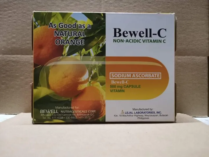 Bewell C Non Acidic Vitamin C 500mg 10 Capsules Lazada Ph