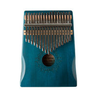 17 Key Blue Color Kalimba Thumb Piano Finger Sanza Mbira High-Quality Mahogany Wood Body Keyboard Musical Instrument Best Price