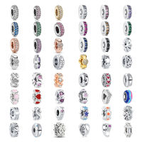 ใหม่ Fine 925เงิน Charms ดอกไม้ดาว Love zircon ฉนวนกันความร้อนลูกปัด Amulet Fit Original สร้อยข้อมือผู้หญิง diyft