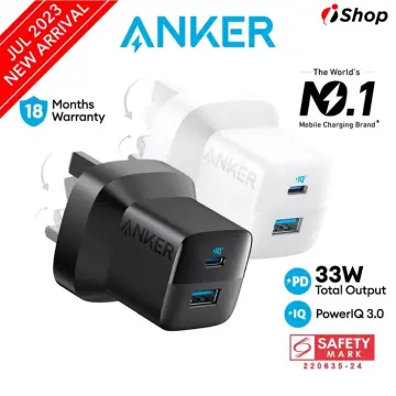 USB C Charger 33W, Anker 323 Charger, 2 Port Compact Charger with Foldable  Plug for iPhone 15/15 Plus/15 Pro/15 Pro Max/14/13, Pixel, Galaxy