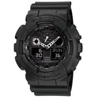 Casio G-Shock Ana-Digi แม่เหล็กผู้ชายสายนาฬิกาเรซินสีดำ GA-100-1A1