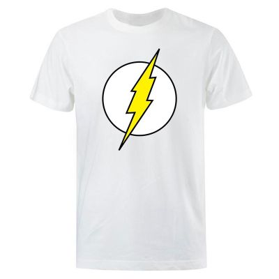 Plus Size The Big Bang Theory T-Shirt The Lightning Print Men T Shirts Casual Tee Shirt Cotton Clothing Plus Size