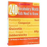 240 words vocabulary books for sixth graders