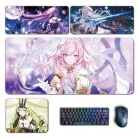 Honkai Impact 3rd Mousepad Elysia Mobius Yae Sakura Large Mouse Pad Computer Keyboard Padding Anime Gaming Accessories Desk Mat