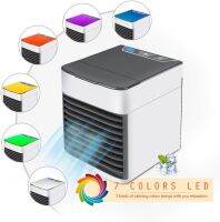 2023เครื่องปรับอากาศที่มีสีสัน Air Cooler พัดลมน้ำพัดลมระบายความร้อนมือถือเครื่องปรับอากาศแบบพกพาสำหรับห้องโต๊ะทำงาน