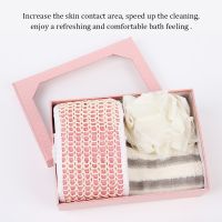 【cw】 3 Pieces Set Back Scrubber Exfoliating Gloves Assorted