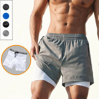 Lulu thin outdoor shorts mens quick-drying leave two pieces of casual shorts PB1008