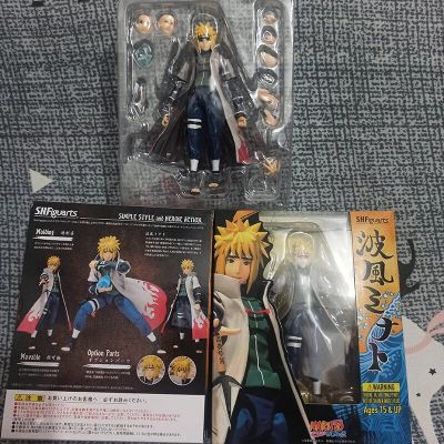 ฟิกเกอร์ฟิกเกอร์นารูโตะนามิคาเซะมินาโตะ Shfiguart Shippuden รุ่นที่สี่ Namikaze Minato โมเดลตุ๊กตาขยับแขนขาได้ SHF ตุ๊กตาของเล่น