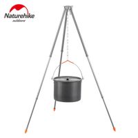 Naturehike หม้อสนามสามเหลี่ยมอลูมิเนียม10L แคมป์เครื่องครัวปิกนิกอุปกรณ์ที่ใช้บนโต๊อาหารแบบพกพากลางแจ้ง4-8คนเครื่องครัวแคมปิ้ง