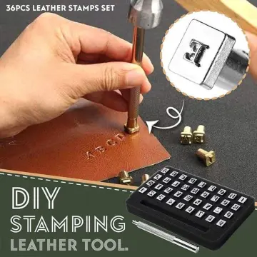 6mm Leather Letter Number Stamp Set Leather Embossing Kit Leather Alphabet  Carving Punch Tool For Diy Handmade Leather Art 36pcs Home Leather Printed