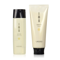 LebeL IAU Serum cleansing shampoo +  treatment เลอเบลอิโอวเซรุ่มแชมพูพร้อมครีมนวดสำหรับกระชับลอนดัดโดยเฉพาะแบรนด์ชั้นน้ำจากประเทศญี่ปุ๋น ระบุสินค้าก่อนส