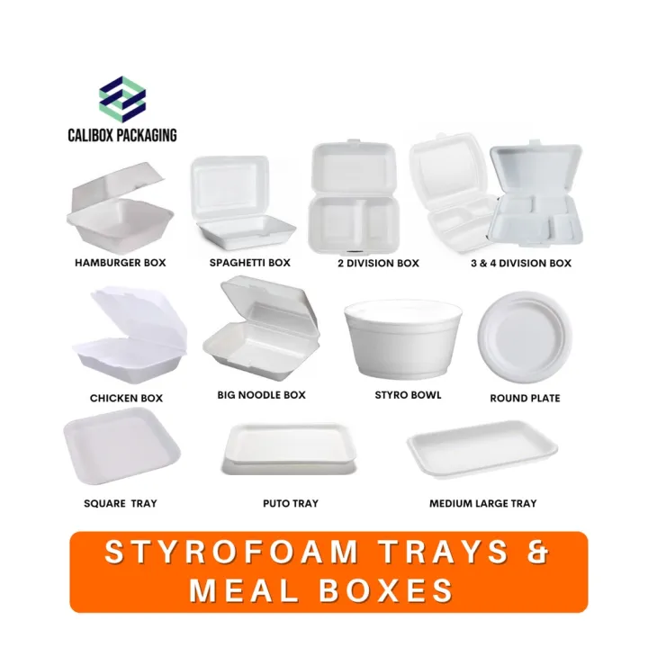 Calibox Styrofoam Meal Box Styro Food Tray Lazada PH
