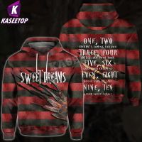 Freddy Krueger Halloween 3D Printed Hoodies Men Zip Hoodies Brand Sweatshirts Boy Jackets Pullover Tracksuits Animal Streetwear