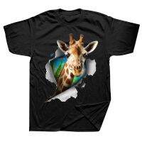 Funny Giraffe Lover T Shirts Graphic Cotton Streetwear Short Sleeve Birthday Gifts Summer Style T-shirt Mens Clothing