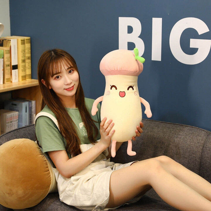 ตุ๊กตาหนานุ่มปักลายดอกไม้สำหรับตกแต่งหอพัก-boneka-mainan-รูปเห็ดตัวการ์ตูนตัวการ์ตูนแบบเด้งได้อย่างรวดเร็วทำจากผ้าฝ้าย-pp