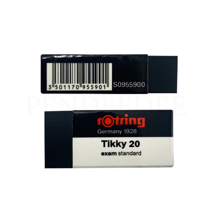 12-pcs-rotring-tikky20-eraser-exam-standard-black-12-ก้อนใหญ่-ยางลบรอตริง-ติ๊กกี้เอ็กแซมดำ-ลบดินสอ2b-ลบข้อสอบ-penandgift