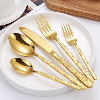 30 Pcs Luxury Golden Cutlery Set Dinnerware Set Tableware Black Dinner Fork Knife Silverware For 6 Flatware 24 Pcs Drop Shipping