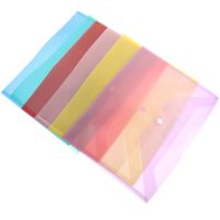 ✐▪☎ 6 Pcs Folder Transparent File Pockets Documents Envelopes Binder Holders Colorful Organizer Pp Plastic A4 Bags