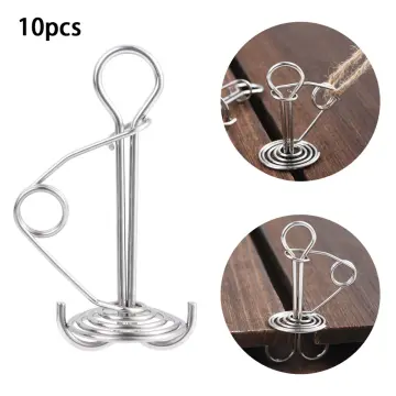 10pcs/set Outdoor Camping Tent Accessories Octopus Rope Buckle, Deck Nails,  Stainless Steel Tent Cord Fastener, Spring Ropes & Hooks