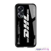 เคสโทรศัพท์พร้อมสำหรับ A58 OPPO 4G กันกระแทกป็อปยอดนิยมเคสโทรศัพท์สำหรับเด็กผู้ชาย DHL เอ็กซ์เพรสศุลกากรเคสกันกระแทกด้านหลังกระจกเทมเปอร์