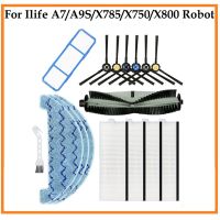 16PCS Replacement Parts for Ilife A7 A9S X785 X750 X800 Robot Vacuum Cleaner Mop Cloth HEPA Filter Main Side Brush