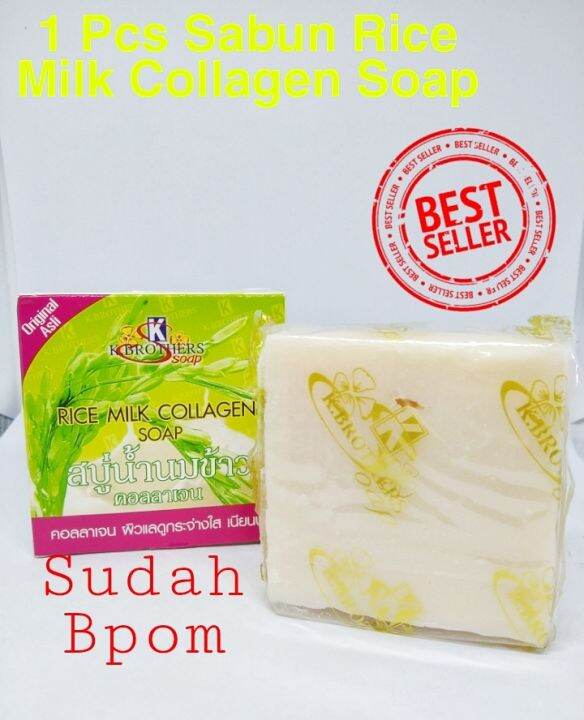 Sabun Beras Collagen Original BPOM / K Brothers Rice Milk Soap Collagen