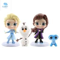 โมเดลรูปของเล่นเด็กตกแต่งในบ้านของ Frozen2ของเล่นของขวัญ PVC คริสต์มาสอลาฟคริสต๊อฟตุ๊กตาขยับแขนขาได้รูปราชินีหิมะในบ้านเอลซ่าตุ๊กตาแอนนา