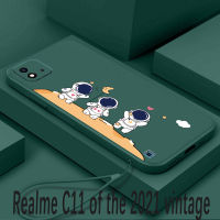 Realme C11 2021 New Phone Case Three Cute Astronauts