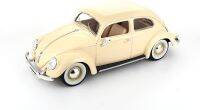 รถโมเดล 1955 VW Volkswagen Kafer Beetle อัตราส่วน 1:18 ออกแบบสมจริง สีสันสวยงาม - BBURAGO 18-12029 Cream