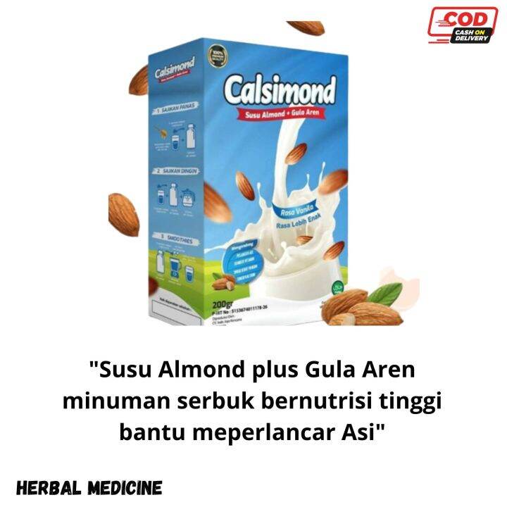 CALSIMOND | Susu Kacang Almond | Asi Booster | Lazada Indonesia