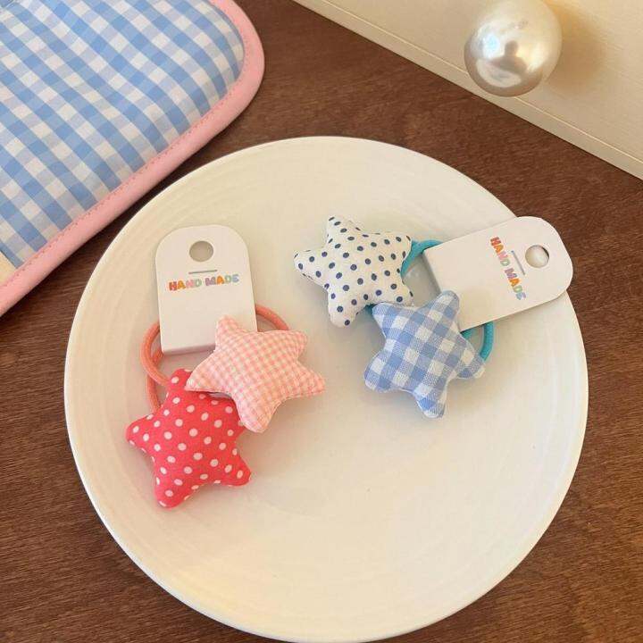 trendy-headwear-for-kids-kids-elastic-hair-ties-small-hair-rubber-bands-sponge-star-scrunchies-baby-girls-headbands