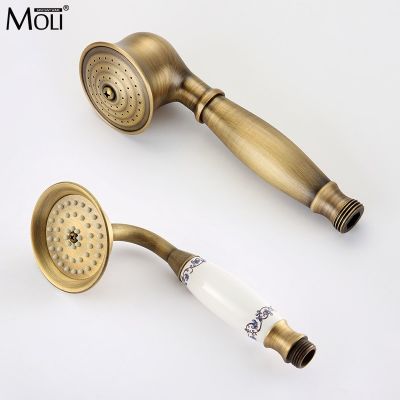 Antique Bronze Hand Holder Shower Brass Bronze Bath Shower Hand Replace Bathroom Copper Shower ML001 Showerheads