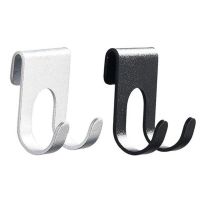 Bathroom Multi-Purpose Hooks Aluminum Shower Glass Door Coat Towel Hanger Hook Free Hole Plug Shaver Holder Storage Rack Hook