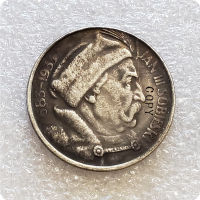 1933 โปแลนด์ 10 Zlotych Sobieski คัดลอกเหรียญที่ระลึก-nyekaifa