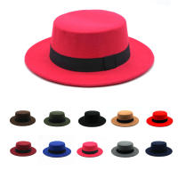 Felt Jazz Hats. Bow Hats Mens Hats Elastic Ribbon Hats Round Hats Concave Hats Convex Surface Hats